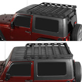 2007-2018 Jeep Wrangler JK Aluminum Roof Top Cargo Rack For Hard Top 2/4 Doors - Ultralisk4x4 ul2078 7