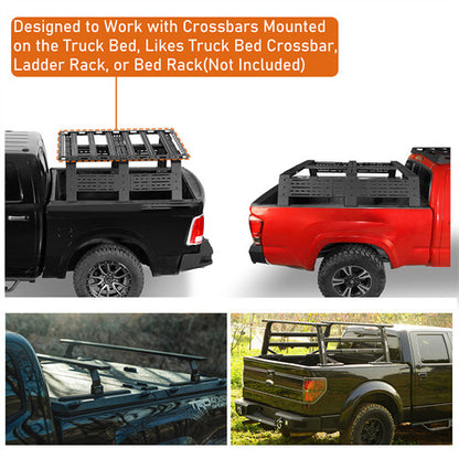Cap Rack Platform Rack Truck Bed Cargo Carrier For Full-Size Trucks Ford F-150 | Ram 1500 | Chevy Silverado 1500| GMC Sierra 1500 | Toyota Tundra - Ultralisk4x4