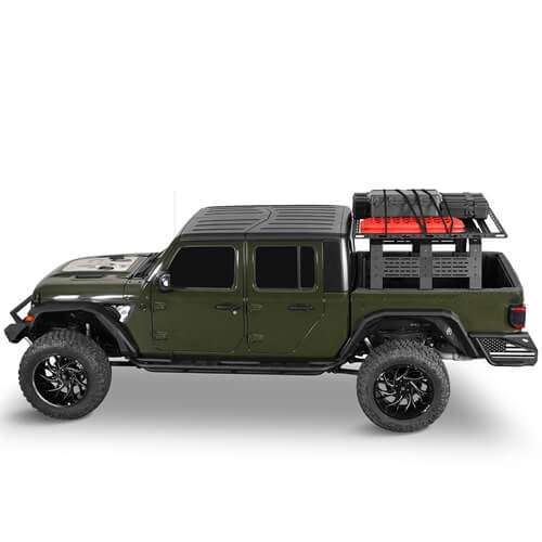 Cap Rack Platform Rack Truck Bed Cargo Carrier For Most Mid-Size Trucks Jeep Gladiator JT & Toyota Tacoma & Chevy Colorado & Ford Ranger - Ultralisk4x4