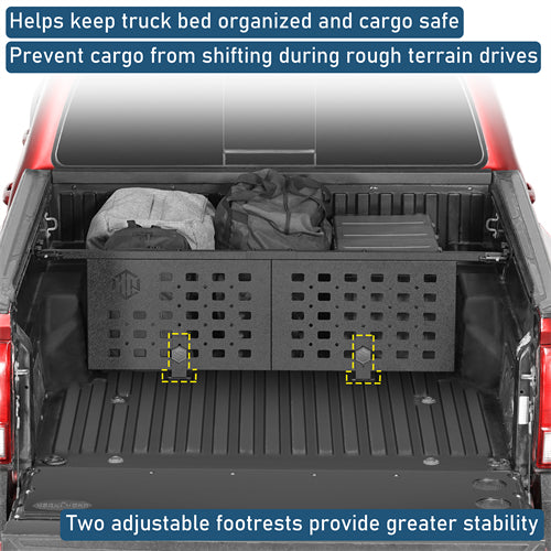 Bed Cargo Manager Divider For 2005-2023 Toyota Tacoma - Ultralisk4x4