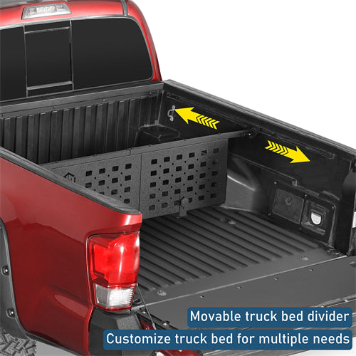Bed Cargo Manager Divider For 2005-2023 Toyota Tacoma - Ultralisk4x4