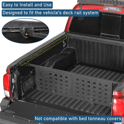 Bed Cargo Manager Divider For 2005-2023 Toyota Tacoma - Ultralisk4x4