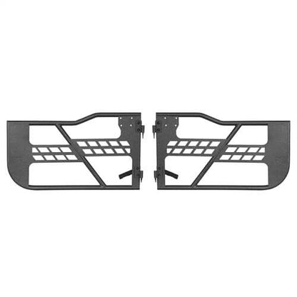 Black Steel Tubular Half Doors w/Side View Mirrors for 2018-2023 Jeep Wrangler JL 2-Door - Ultralisk 4x4 ul3046s 10
