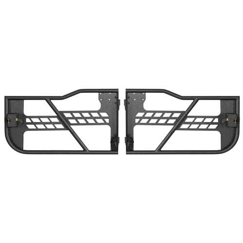 Black Steel Tubular Half Doors w/Side View Mirrors for 2018-2023 Jeep Wrangler JL 2-Door - Ultralisk 4x4 ul3046s 11