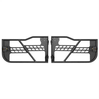 Black Steel Tubular Half Doors w/Side View Mirrors for 2018-2023 Jeep Wrangler JL 2-Door - Ultralisk 4x4 ul3046s 11