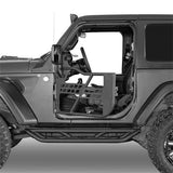 Black Steel Tubular Half Doors w/Side View Mirrors for 2018-2023 Jeep Wrangler JL 2-Door - Ultralisk 4x4 ul3046s 8