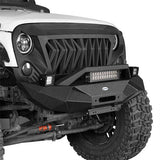 Jeep JK Front Bumper & Rear Bumper w/Tire Carrier Combo Kit for 2007-2018 Jeep Wrangler JK JKU - Ultralisk 4x4 ULB.2031+2029 4