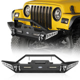 BLADE Stubby Front Bumper w/Winch Plate & LED Accent Lights(87-06 Jeep Wrangler TJ YJ) - Ultralisk 4x4