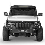 Bronco Madmax Windshield Frame Cover Amor Set w/LED Light Bar For 2021-2023 Ford Bronco - ultralisk4x4 ul8919s 5