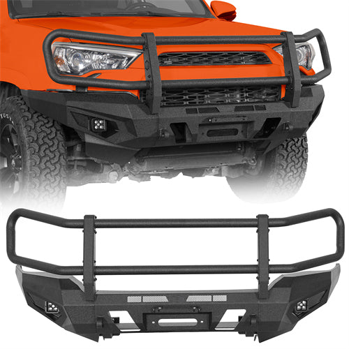 ExplorerX Front Bumper w/ Grille Guard For 2014-2024 Toyota 4Runner - Ultralisk4x4