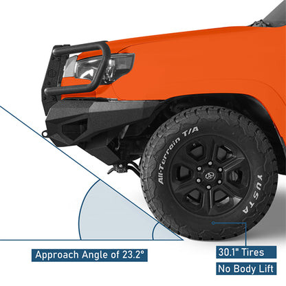 ExplorerX Front Bumper w/ Grille Guard For 2014-2024 Toyota 4Runner - Ultralisk4x4