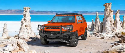 ExplorerX Front Bumper w/ Grille Guard For 2014-2024 Toyota 4Runner - Ultralisk4x4