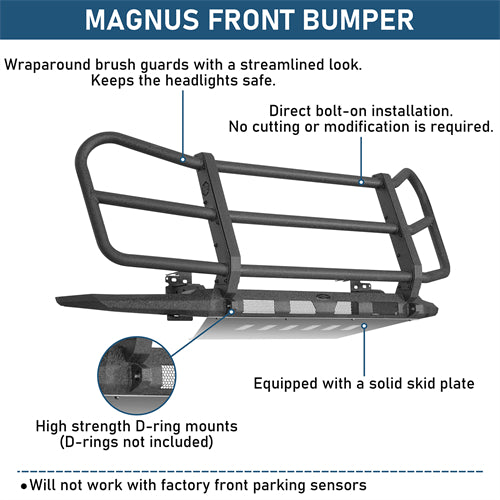 Magnus Front Bumper For 2003-2010 Porsche Cayenne 955 957 - Ultralisk4x4