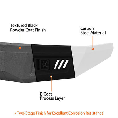 Road Trip Front Bumper w/ LED spotlights included For 1988-1998 Chevy C/K 1500/2500/3500 & GMC Sierra 1500/2500/3500 - Ultralisk4x4