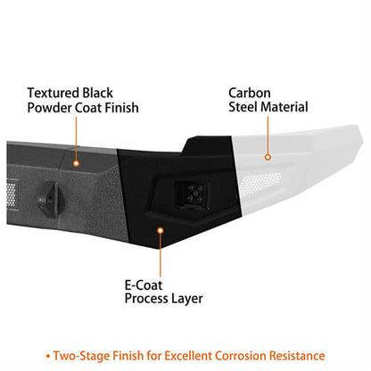 Aftermarket Front Bumper w/ LED spotlights included For 2007-2013 Chevy Silverado 1500 2nd Generation - Ultralisk4x4