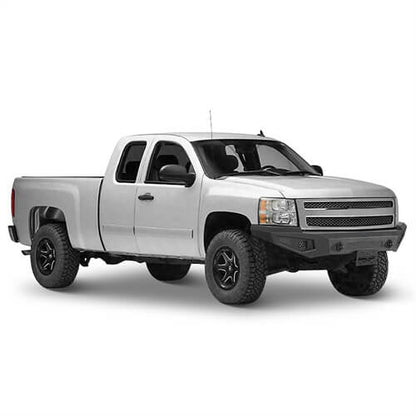 Aftermarket Front Bumper w/ LED spotlights included For 2007-2013 Chevy Silverado 1500 2nd Generation - Ultralisk4x4