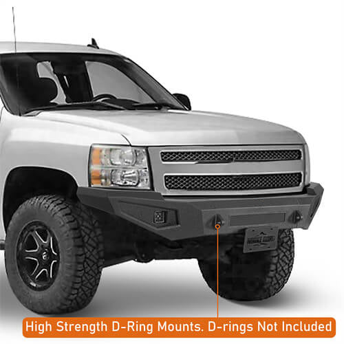Aftermarket Front Bumper w/ LED spotlights included For 2007-2013 Chevy Silverado 1500 2nd Generation - Ultralisk4x4
