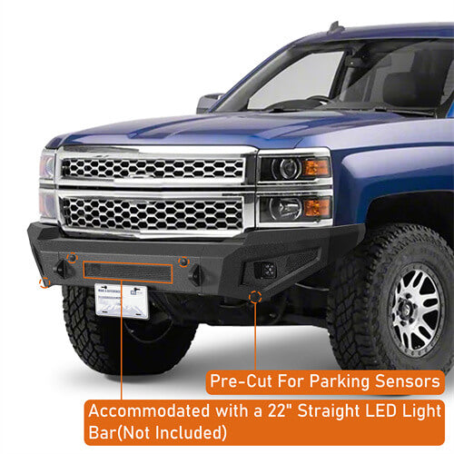 Off-Road Guardian Ⅰ Front Bumper For 2014-2015 Chevy Silverado 1500 - Ultralisk4x4
