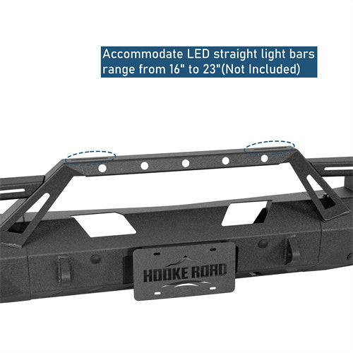 Earthshaker Series Front Bumper w/ Winch Plate & LED Spotlights For 2014-2015 Chevy Silverado 1500 - Ultralisk4x4