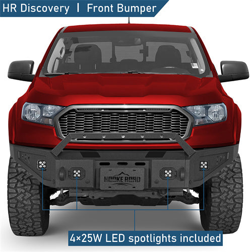 Front Bumper w/ Winch Plate For 2019-2023 Ford Ranger - Ultralisk4x4