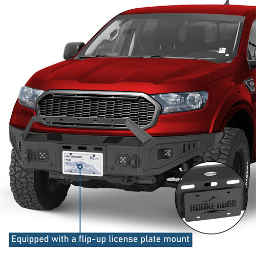 Front Bumper w/ Winch Plate For 2019-2023 Ford Ranger - Ultralisk4x4