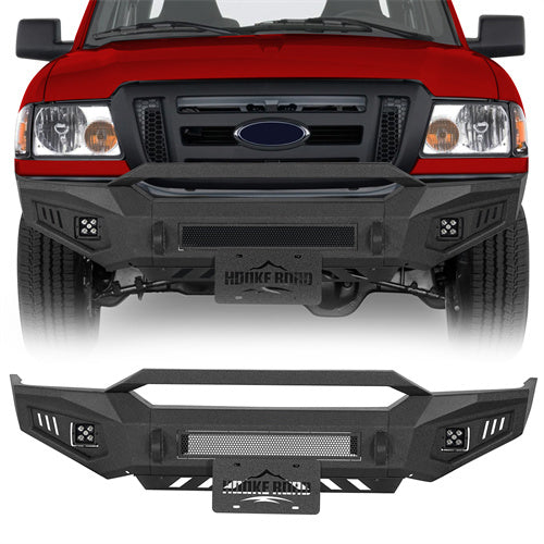 Front Bumper w/ LED Spotlights Included For 1998-2011 Ford Ranger - Ultralisk4x4