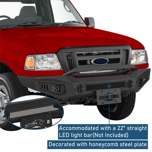 Front Bumper w/ LED Spotlights Included For 1998-2011 Ford Ranger - Ultralisk4x4