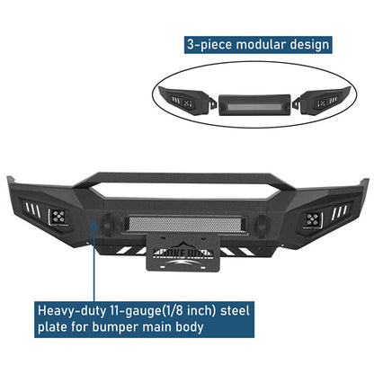 Front Bumper w/ LED Spotlights Included For 1998-2011 Ford Ranger - Ultralisk4x4