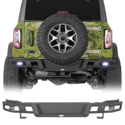 Baja Tubular Rear Bumper For 2021-2026 Ford Bronco(Excluding Bronco Sport & Raptor) - Ultralisk4x4