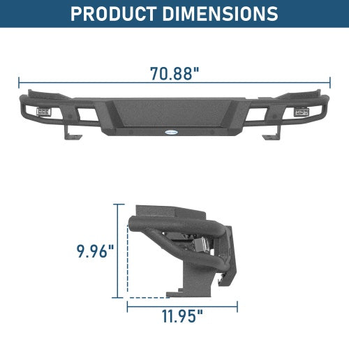 Baja Tubular Rear Bumper For 2021-2026 Ford Bronco(Excluding Bronco Sport & Raptor) - Ultralisk4x4