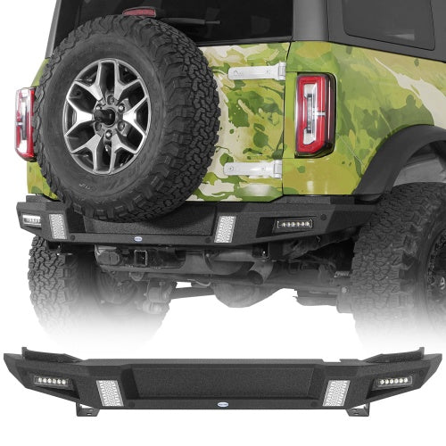 Classic Rear Bumper For Ford Bronco 2021-2026(Excluding Bronco Sport & Raptor)- Ultralisk4x4