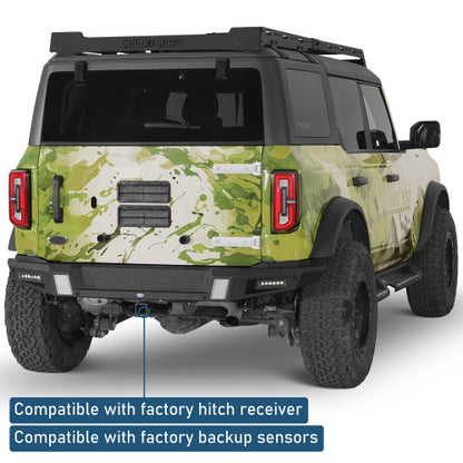 Classic Rear Bumper For Ford Bronco 2021-2026(Excluding Bronco Sport & Raptor)- Ultralisk4x4