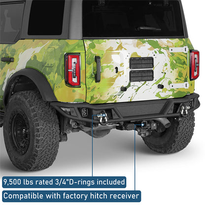 Tubular Rear Bumper For 2021-2026 Ford Bronco Excluding Raptor - Ultralisk4x4