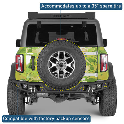 Tubular Rear Bumper For 2021-2026 Ford Bronco Excluding Raptor - Ultralisk4x4