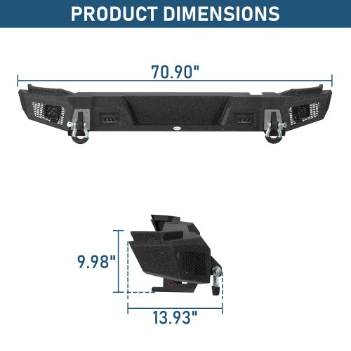 Startum Rear Bumper For 2021-2026 Ford Bronco(Excluding Bronco Sport & Raptor) - Ultralisk4x4