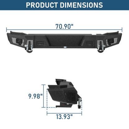 Startum Rear Bumper For 2021-2026 Ford Bronco(Excluding Bronco Sport & Raptor) - Ultralisk4x4