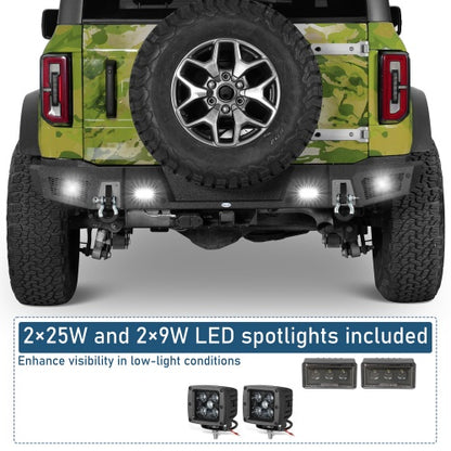 Startum Rear Bumper For 2021-2026 Ford Bronco(Excluding Bronco Sport & Raptor) - Ultralisk4x4