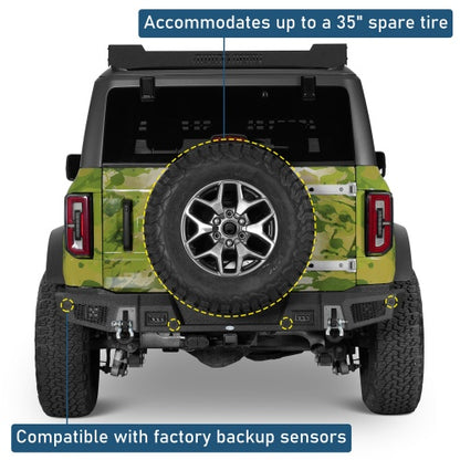 Startum Rear Bumper For 2021-2026 Ford Bronco(Excluding Bronco Sport & Raptor) - Ultralisk4x4