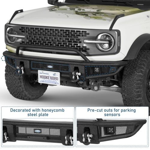 Tubular Front Bumper For 2021-2026 Ford Bronco(Excluding Bronco Sport & Raptor) - Ultralisk4x4