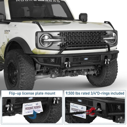 Tubular Front Bumper For 2021-2026 Ford Bronco(Excluding Bronco Sport & Raptor) - Ultralisk4x4