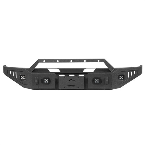 Aftermarket Front Bumper w/ LED Spotlights For 1992-1996 Ford Bronco F-150 F-250 F-350 - Ultralisk4x4