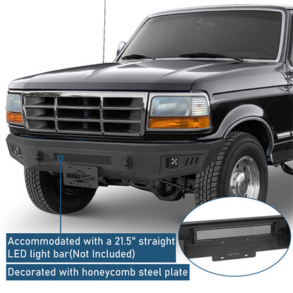 Aftermarket Front Bumper For 1992-1996 Ford Bronco F-150 F-250 F-350 - Ultralisk4x4