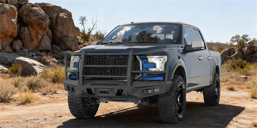 agnus Front Bumper w/ Grille Guard For 2015-2017 Ford F-150 (Excluding Raptor) - Ultralisk4x4