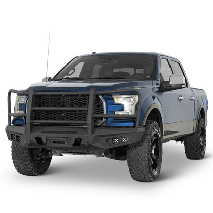 agnus Front Bumper w/ Grille Guard For 2015-2017 Ford F-150 (Excluding Raptor) - Ultralisk4x4