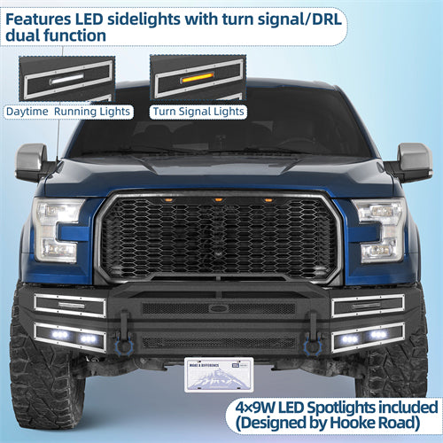 Immortal Front Bumper For 2015-2017 Ford F-150 (Excluding Raptor) - Ultralisk4x4