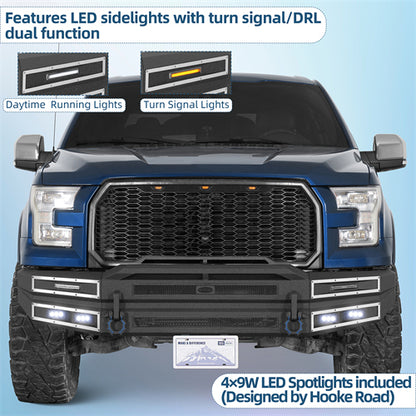 Immortal Front Bumper For 2015-2017 Ford F-150 (Excluding Raptor) - Ultralisk4x4