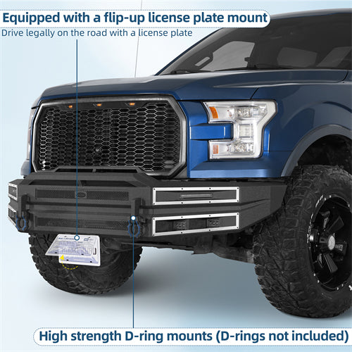 Immortal Front Bumper For 2015-2017 Ford F-150 (Excluding Raptor) - Ultralisk4x4