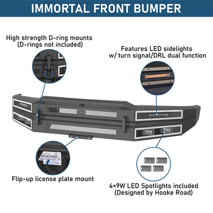 Immortal Front Bumper For 2015-2017 Ford F-150 (Excluding Raptor) - Ultralisk4x4