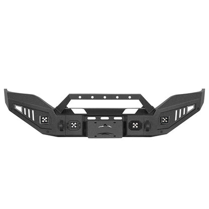 Full-width Front Bumper w/ LED Spotlights For 2016-2018 GMC Sierra 1500 - Ultralisk4x4
