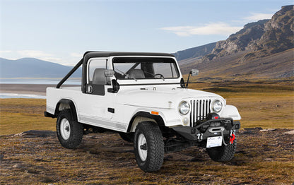 Mid Width Front Bumper w/ LED Spotlights For 1976-1986 Jeep CJ-5 CJ-7 CJ-8 Scrambler - Ultralisk4x4